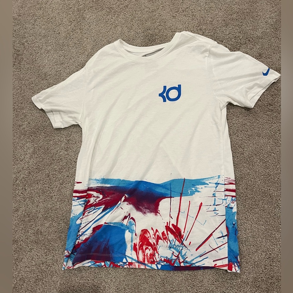 Kevin Durant KD Nike Shirt. Red White and Blue. Size Medium.